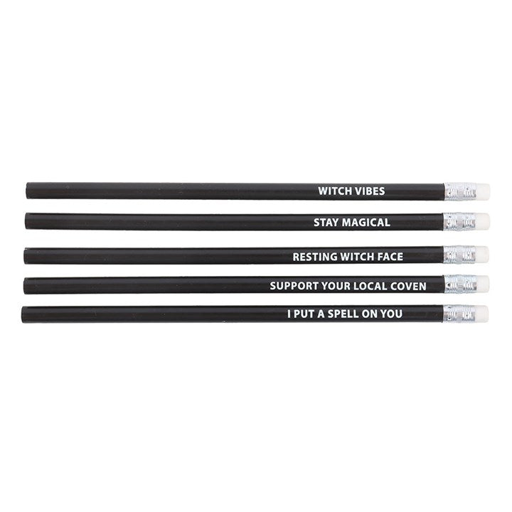 Witch Coven – 5er Bleistift Set mit magischen Sprüchen