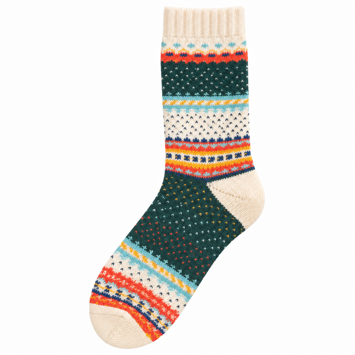 Kaschmir Wollsocken – Boho Nordic