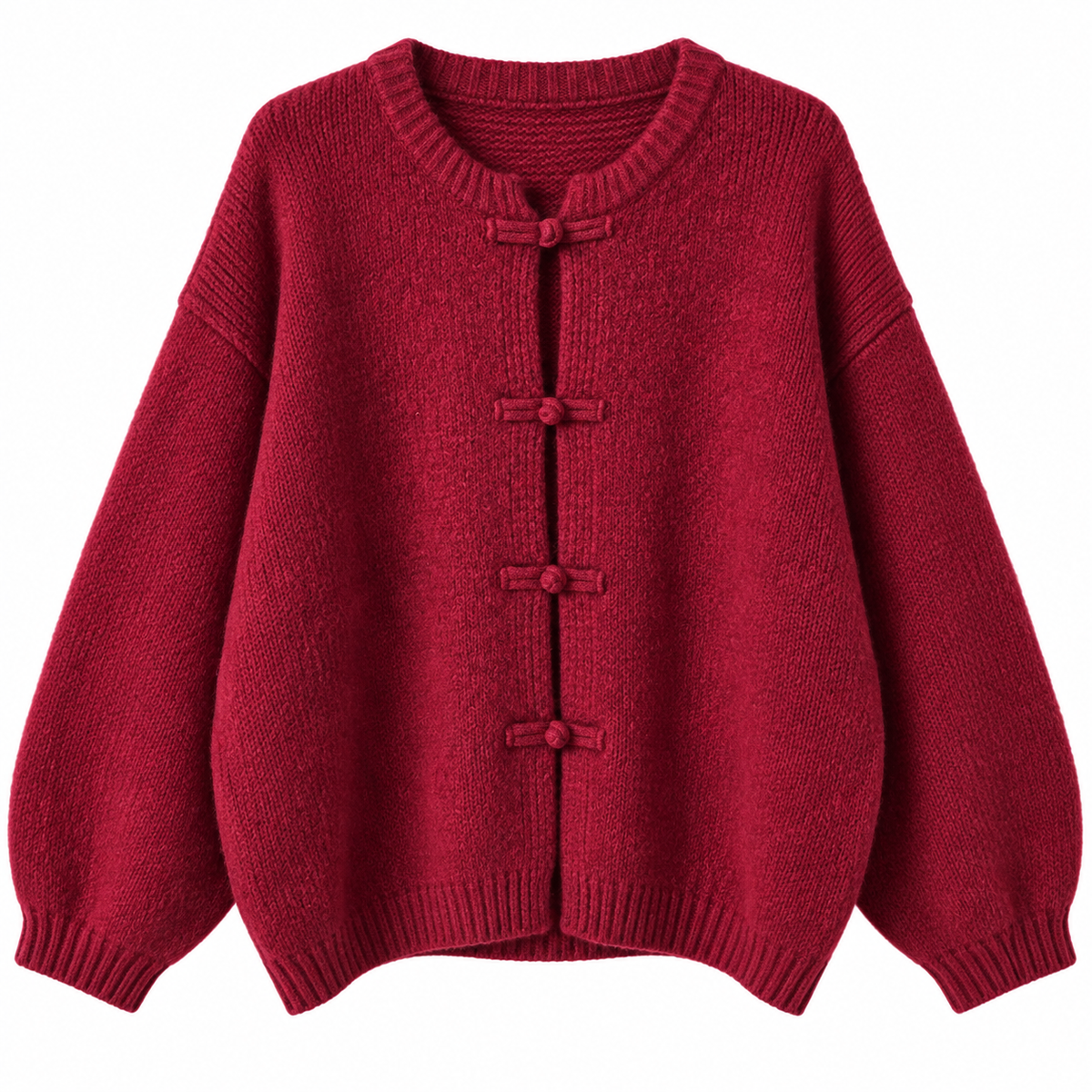 Kuscheliger Cardigan mit Knopfverschluss