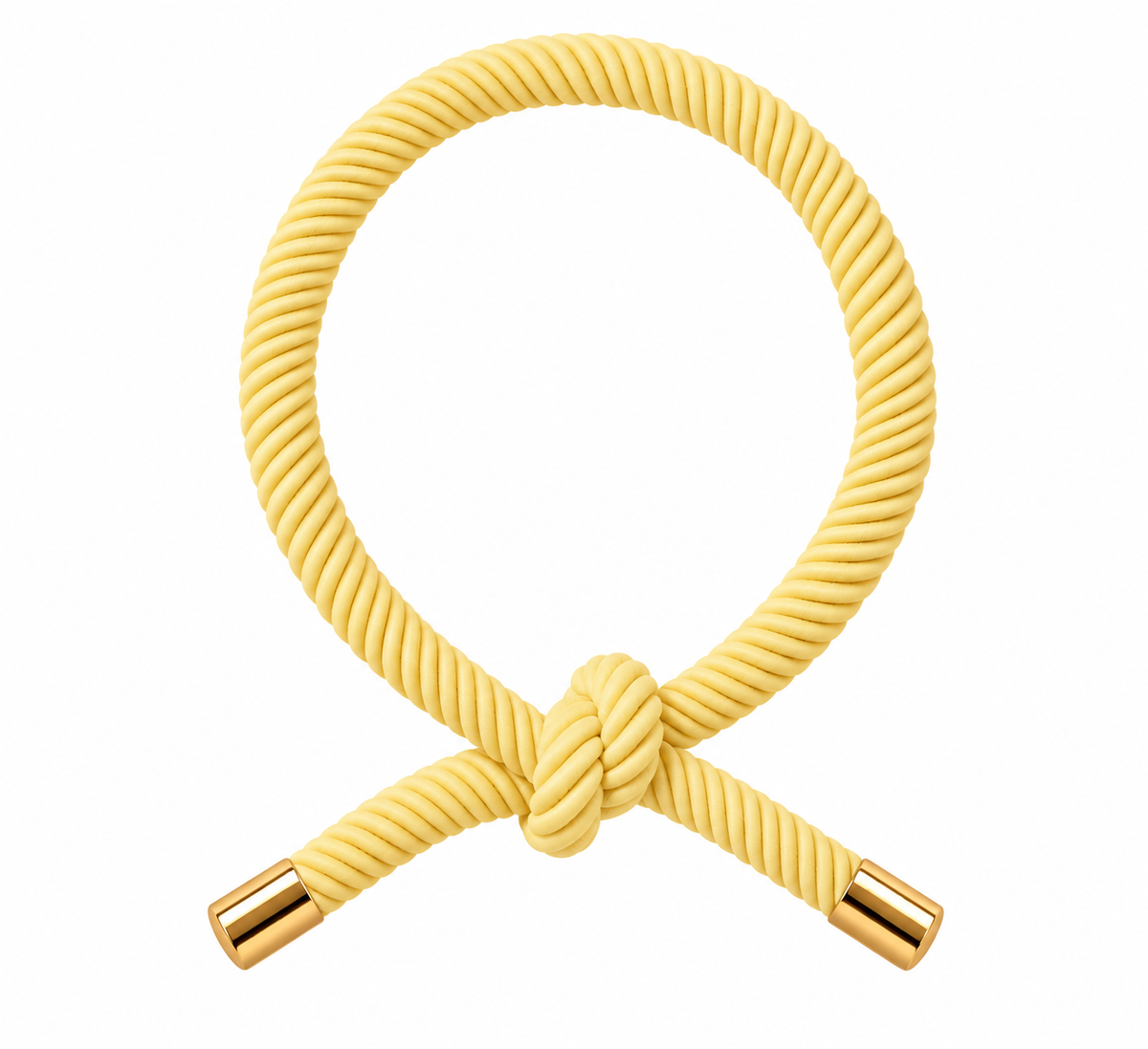 Kordel-Haargummi mit goldenen Details
