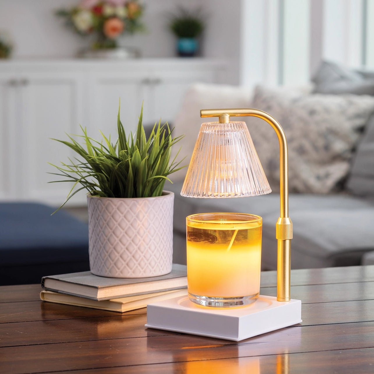 Candle Warmers LUNA Gold – Kerzenwärmer Lampe | Dimmbar & höhenverstellbar | 35 W