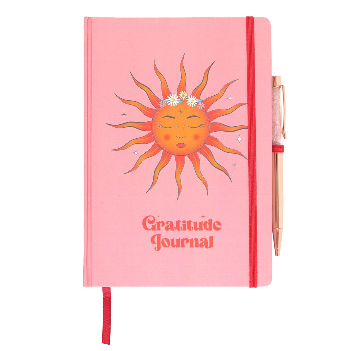 Gratitude Journal inkl Rosenquarz Kugelschreiber