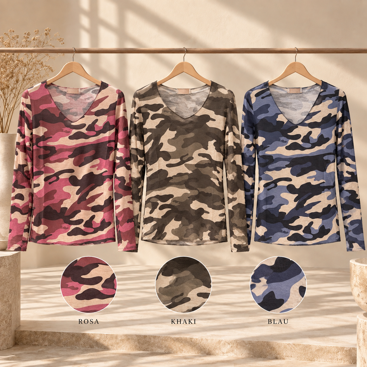 Camo Cashmere Longsleeve