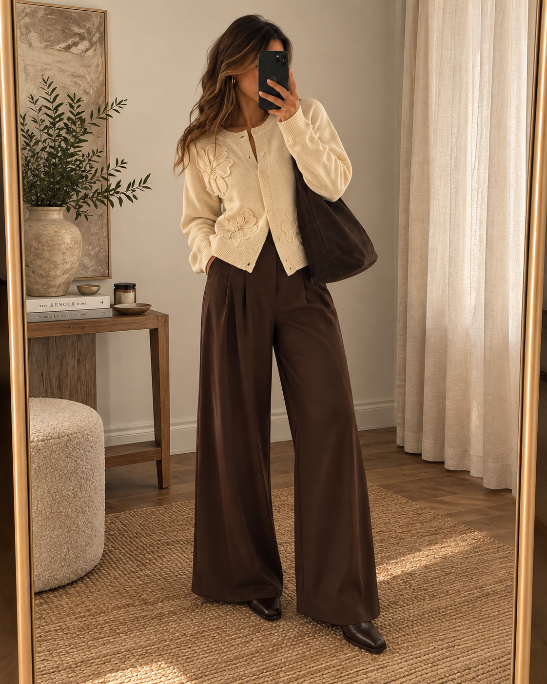 Elegante Wide Leg Hose – Soft & Stretchy