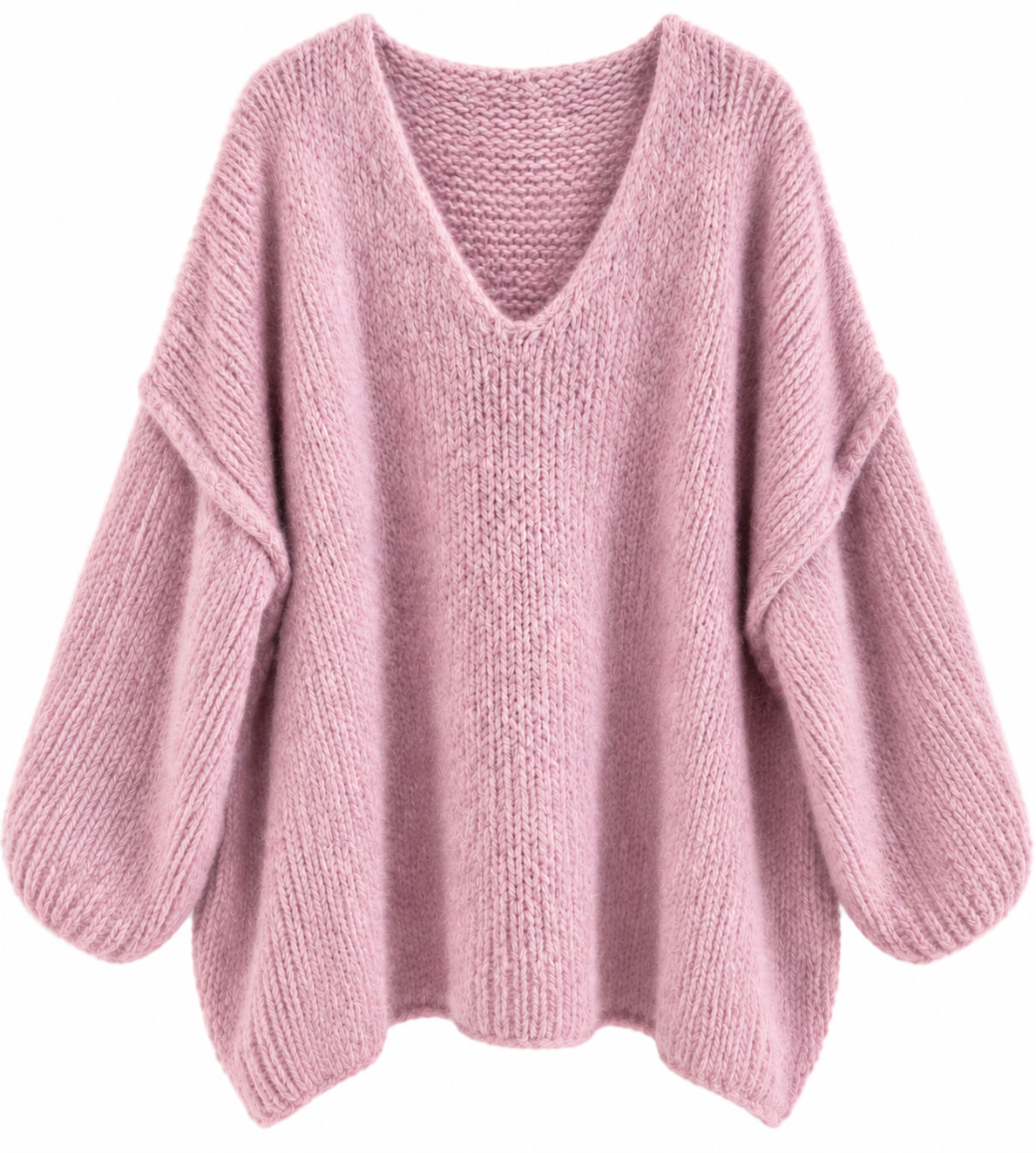 Kuscheliger Oversize Strickpullover mit Wolle