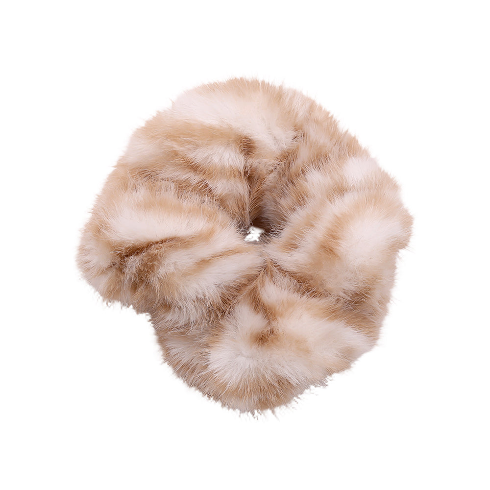 Fluffy Scrunchie - Beige