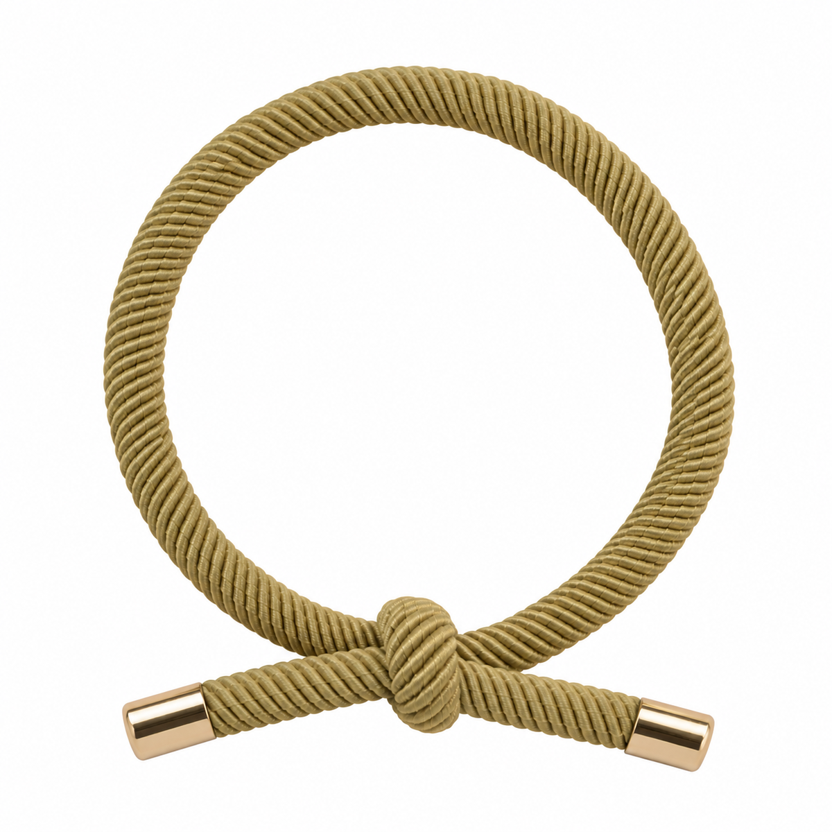 Kordel-Haargummi mit goldenen Details