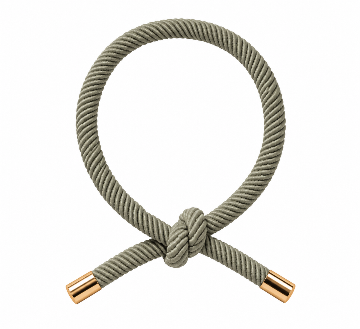 Kordel-Haargummi mit goldenen Details