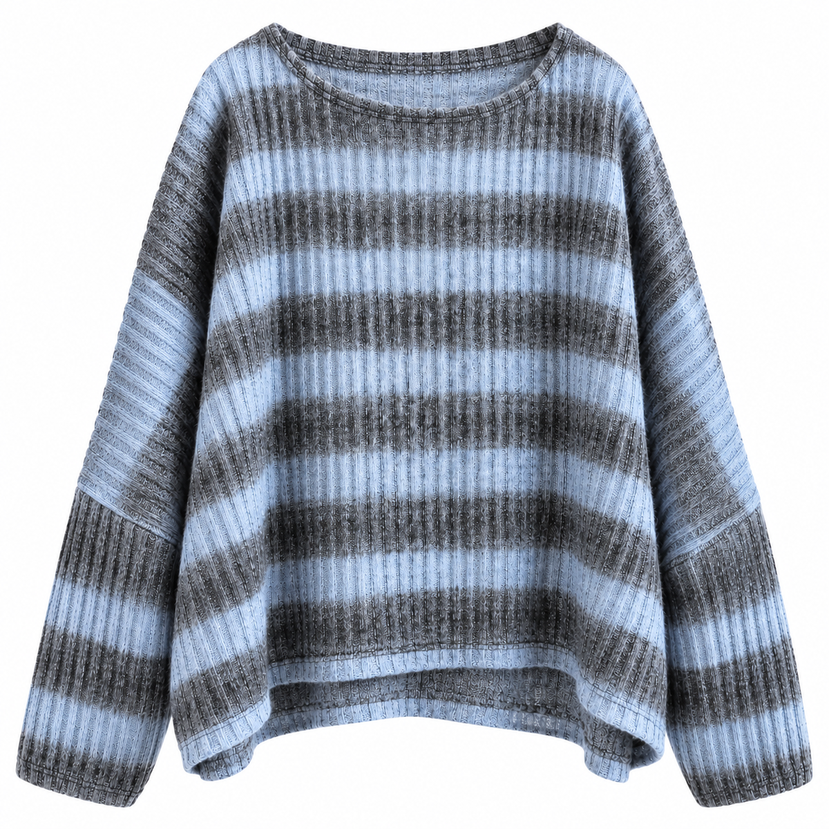 Kuscheliger Pullover mit Streifen
