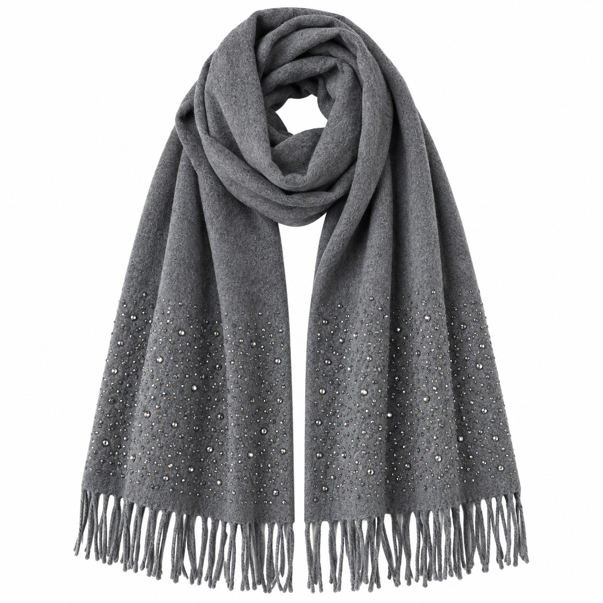Glitzer Schal mit Strass – Kuschelig weich & elegant