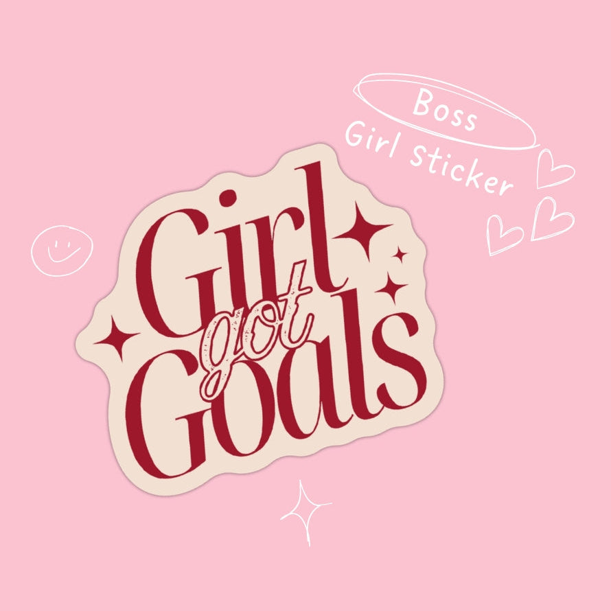 Girl Got Goals Sticker – Soft Touch | Selbstvertrauen, Motivation & Erfolg