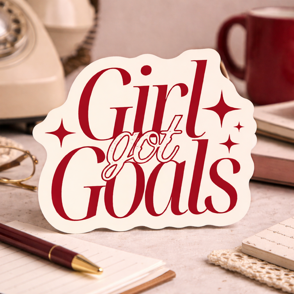 Girl Got Goals Sticker – Soft Touch | Selbstvertrauen, Motivation & Erfolg