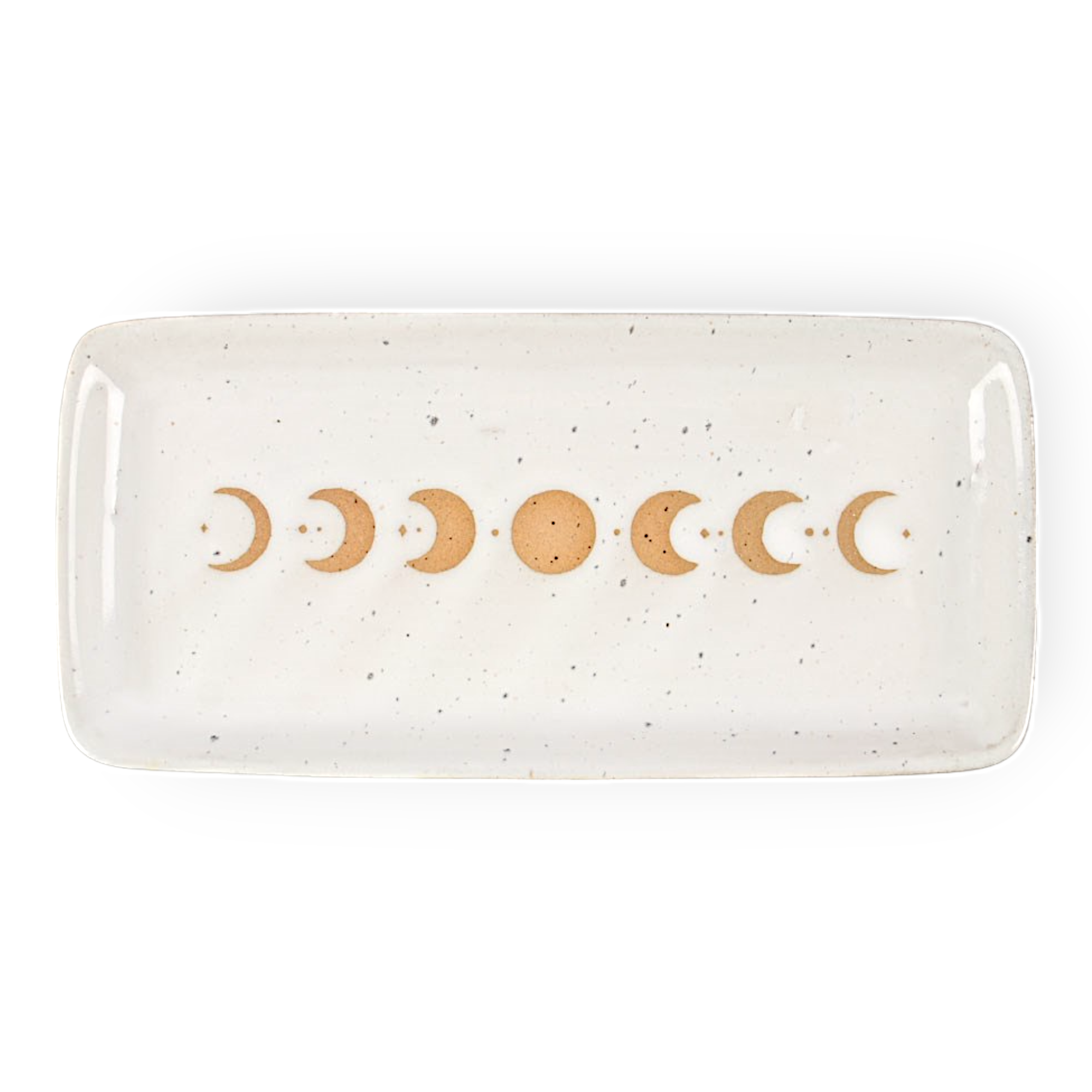 Keramik Teller Mondphasen