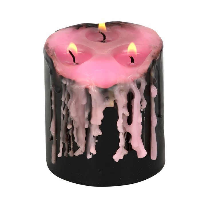 Draculina Rosa Vampir Tränen Kerze - klein