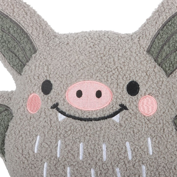Fledermaus Kuschelkissen aus Bouclé Stoff