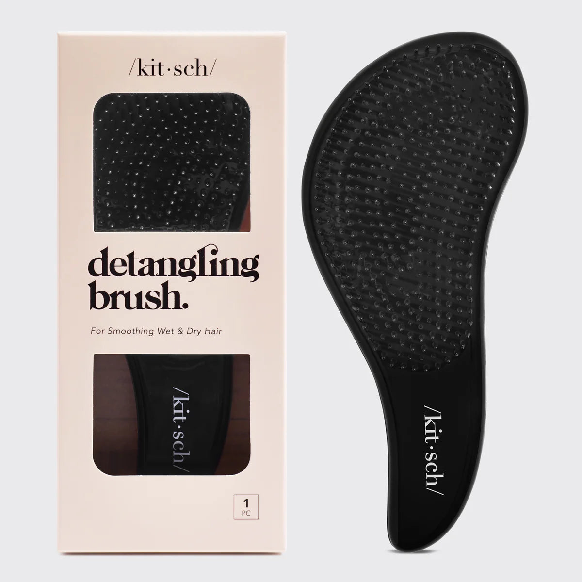 Detangling Brush – Schwarz - Sanfte Entwirrbürste für glänzendes, volles Haar