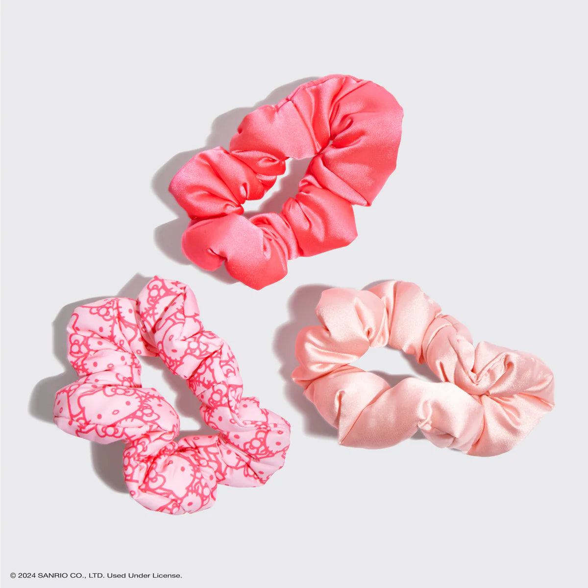 Hello Kitty x Kitsch Puffy Scrunchies – 3er Set aus recyceltem Stoff