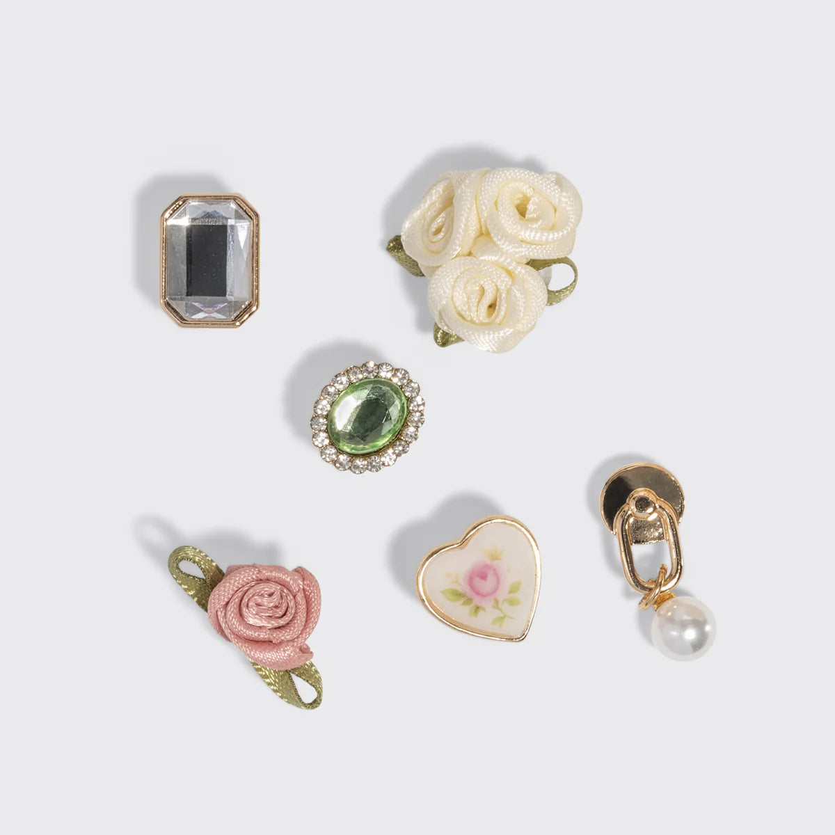 Kitsch Pop Charms in Vintage Ivory – Personalisiere deine Haarklammer