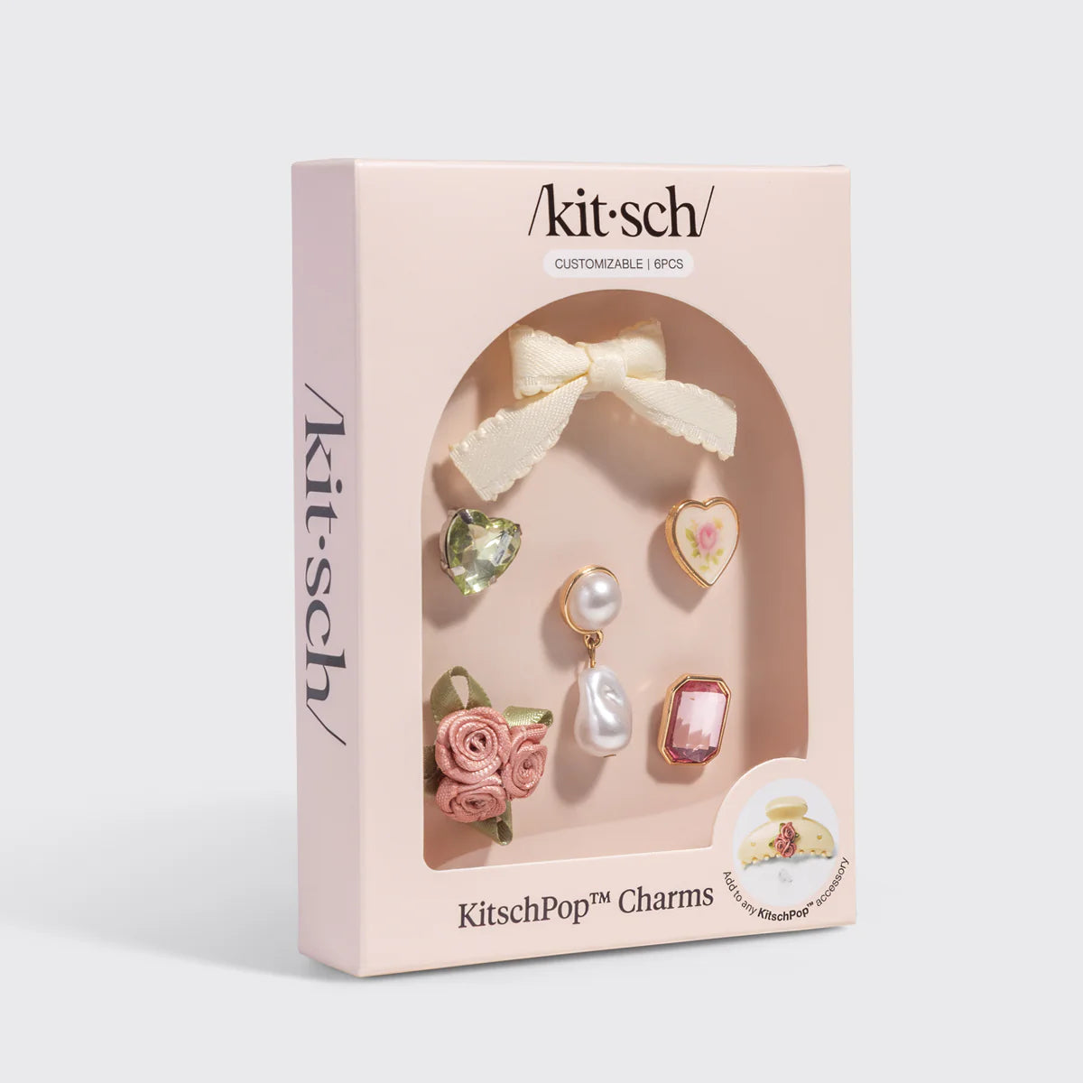 Kitsch Pop Charms in Vintage Pink – Personalisiere deine Haarklammer