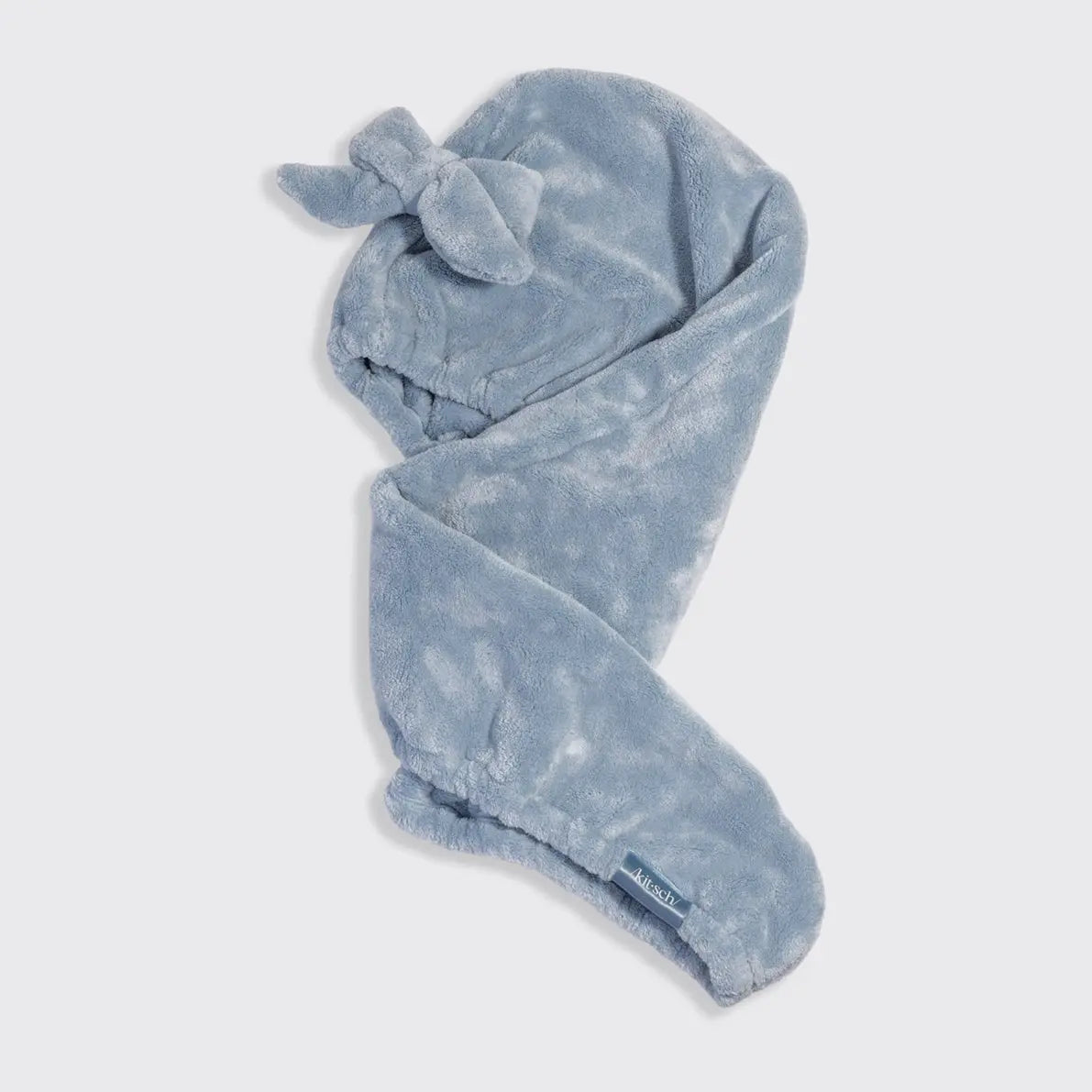 Kitsch Mikrofaser Haarturban mit Schleife – Coastal Blue