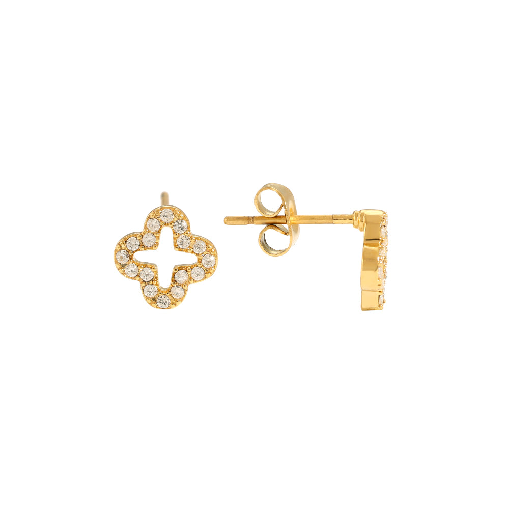 Lucky Diamond Clover Ohrringe