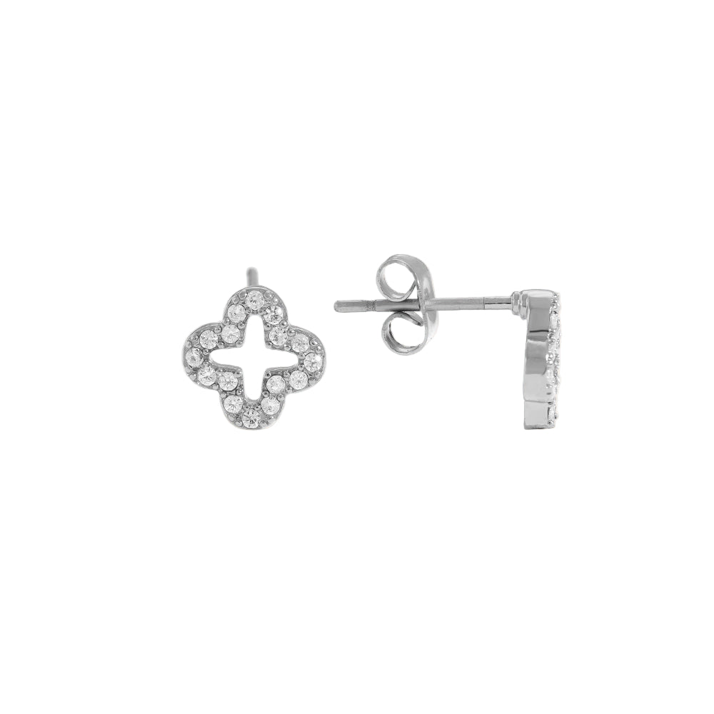 Lucky Diamond Clover Ohrringe