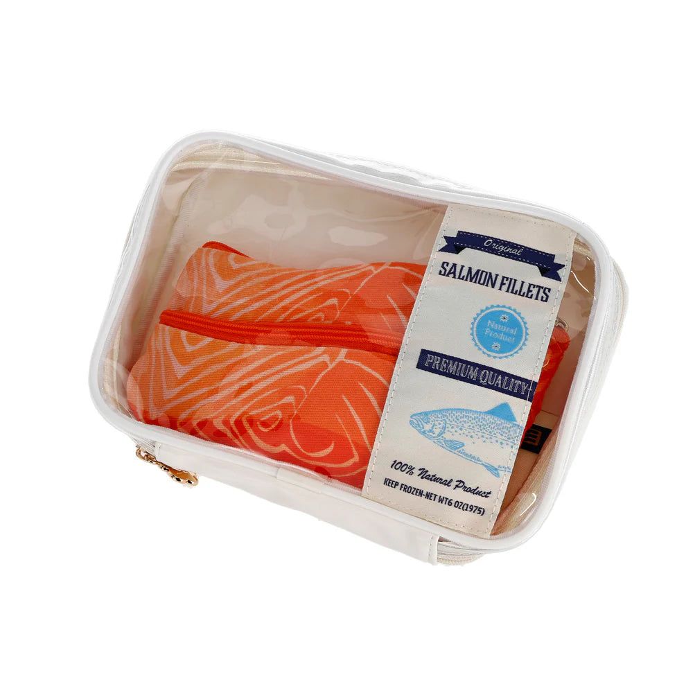 Marushin Yup! Salmon Pouch – 2-in-1 Tasche im Lachs Filet Design