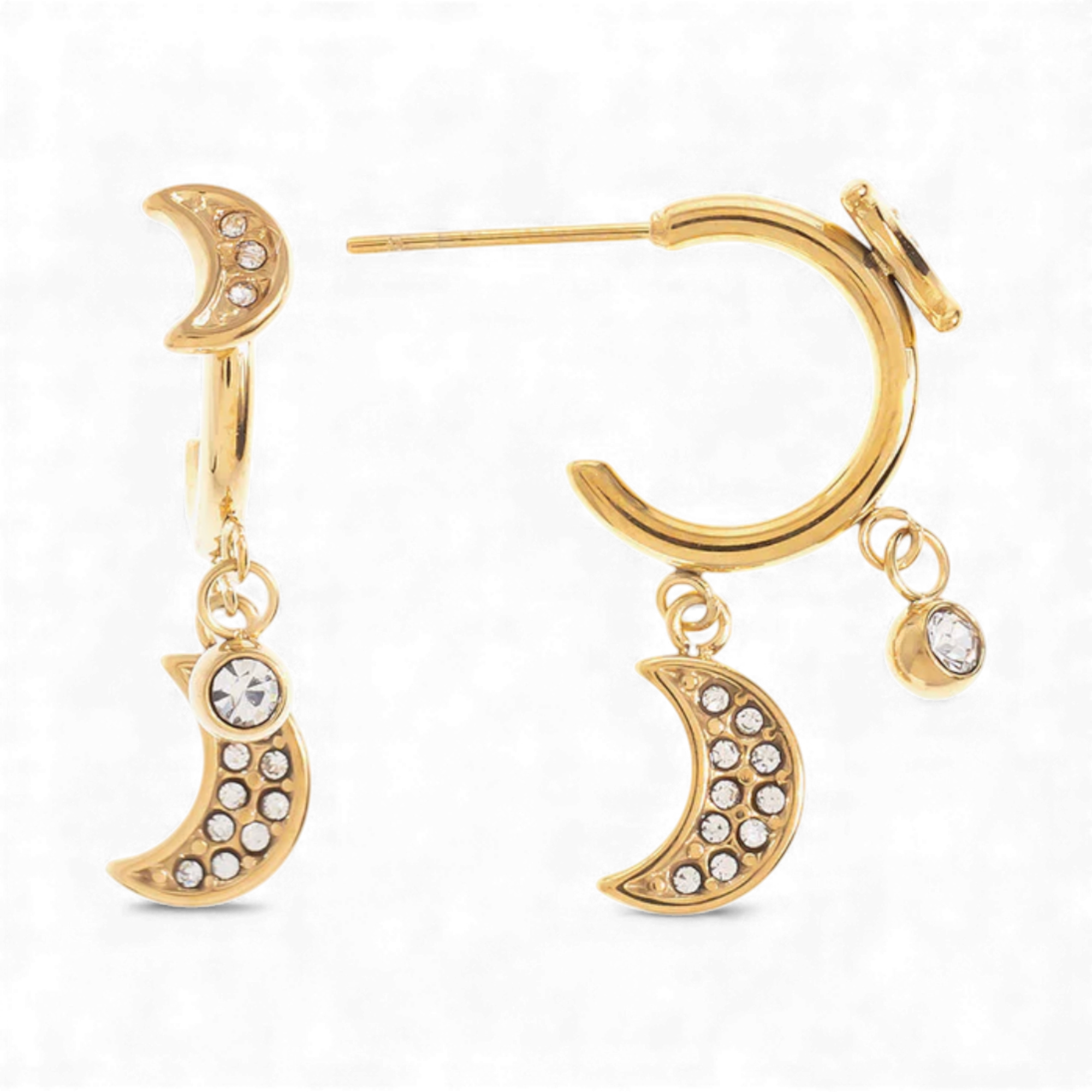 Mini Moon Hoops Ohrringe