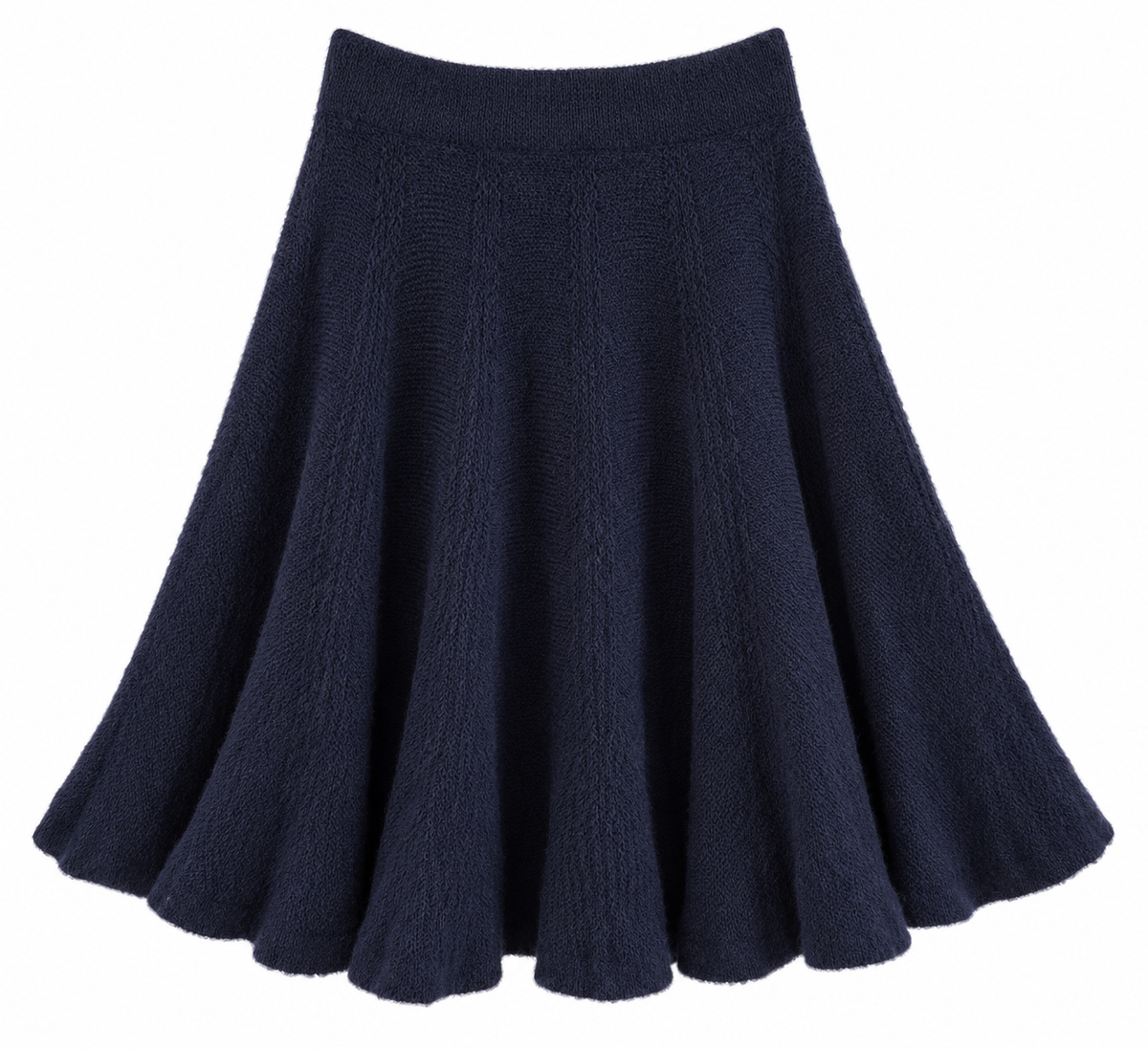 Kuscheliger Curvy Strickrock