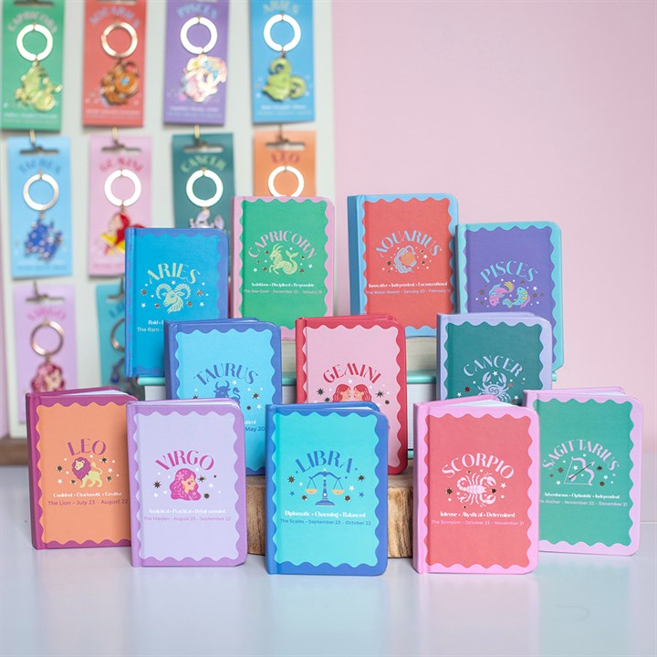 Sternzeichen Mini-Notizbuch Wassermann ♒ – Aquarius Zodiac Journal