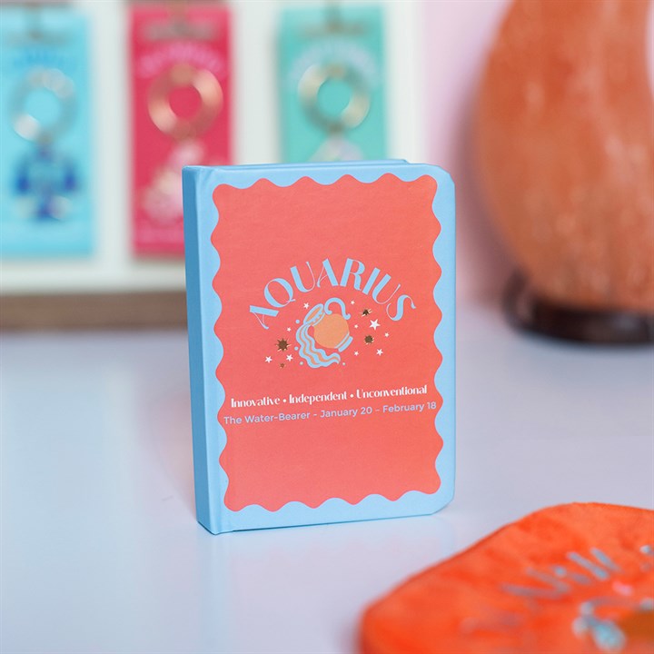 Sternzeichen Mini-Notizbuch Wassermann ♒ – Aquarius Zodiac Journal