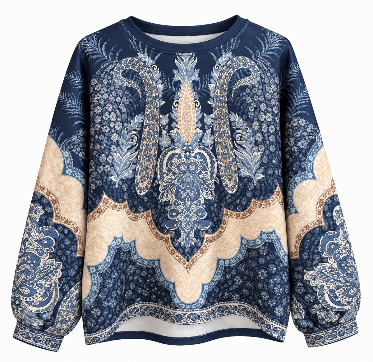 Eleganter Pullover mit Ornamentmuster