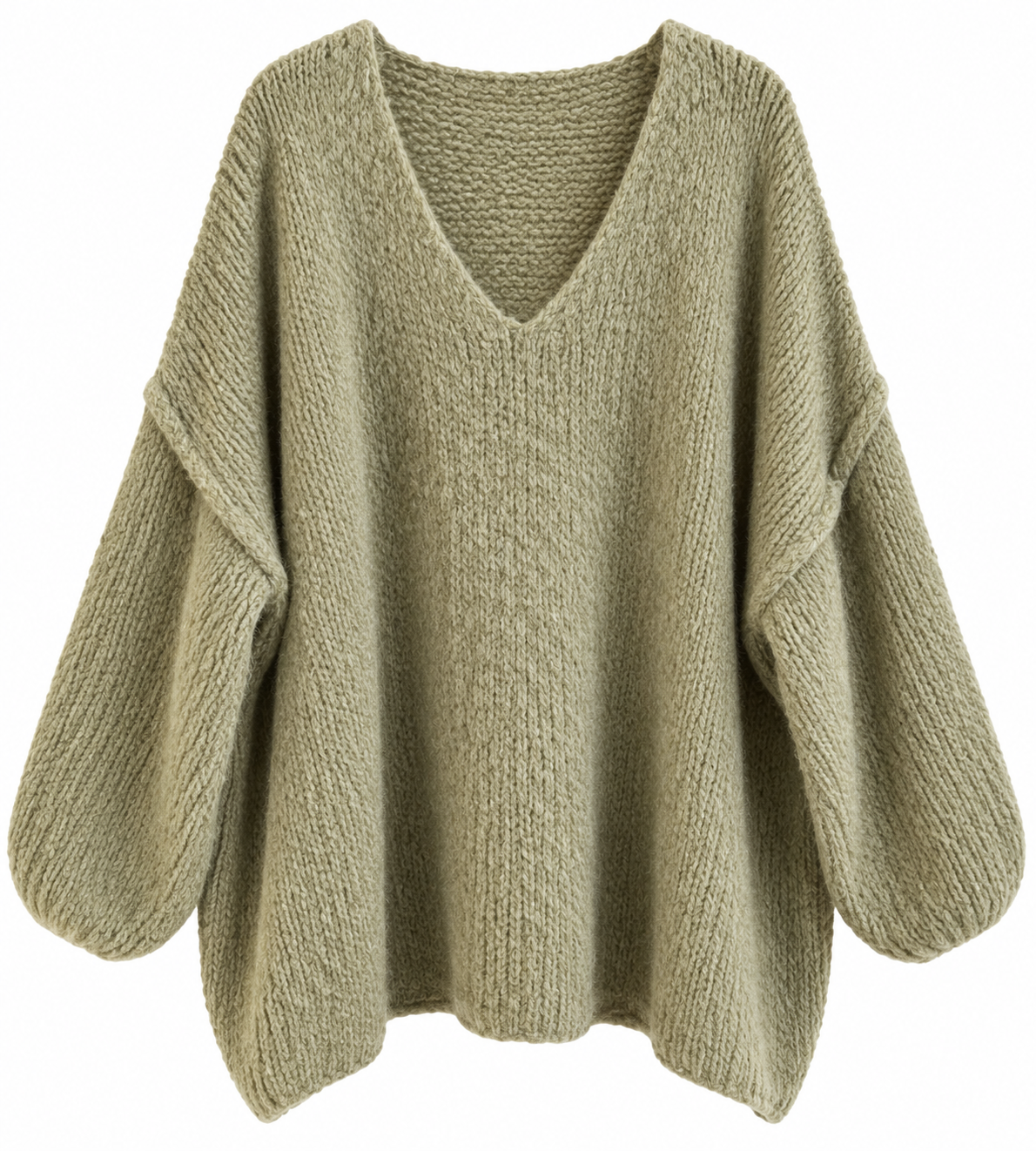 Kuscheliger Oversize Strickpullover mit Wolle