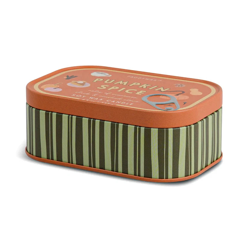 Pumpkin Spice Duftkerze in Metalldose - Kürbis & Zimt – Paddywax Bistro Kollektion