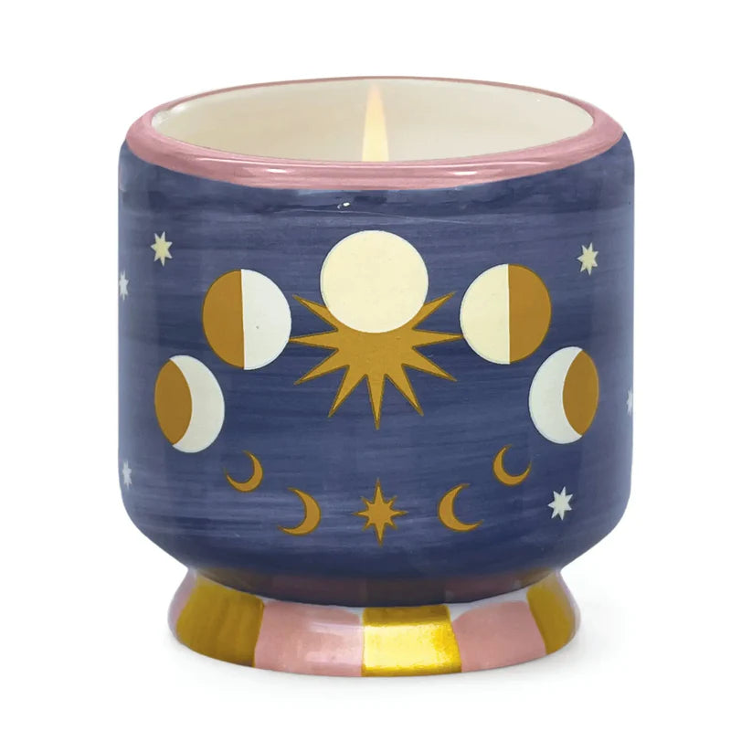 Mondphasen Duftkerze in Keramikgefäß - Jasmin & Rose – Paddywax A Dopo Kollektion
