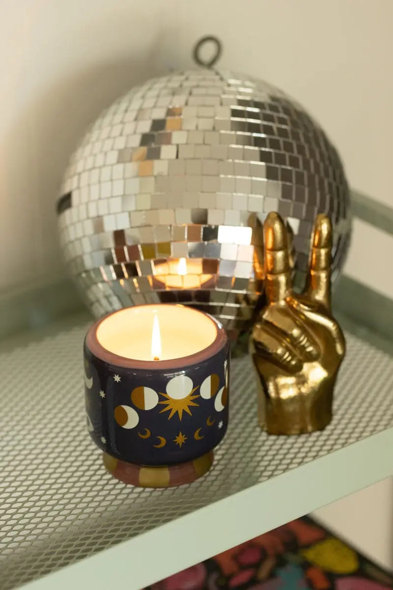Mondphasen Duftkerze in Keramikgefäß - Jasmin & Rose – Paddywax A Dopo Kollektion