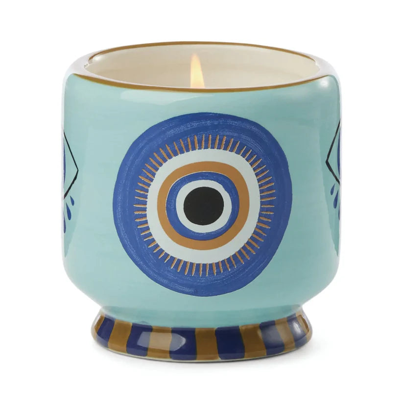 Evil Eye Duftkerze in Keramikgefäß - Incense & Smoke – Paddywax A Dopo Kollektion