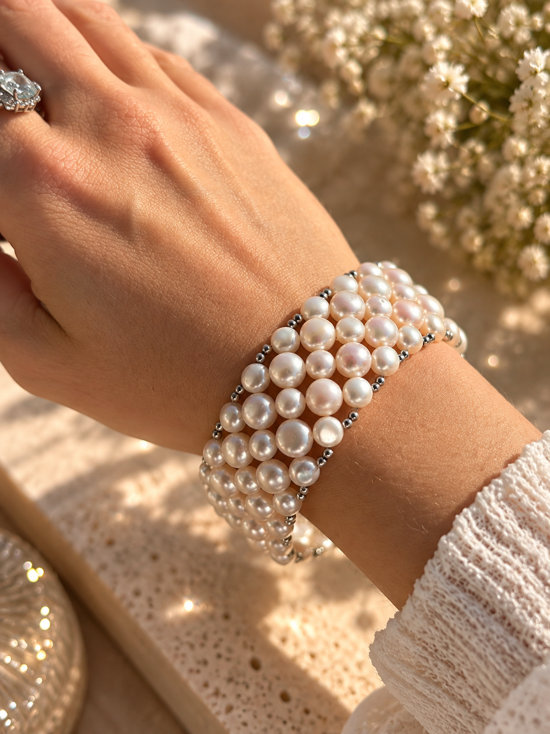 Süßwasserperlen Armband