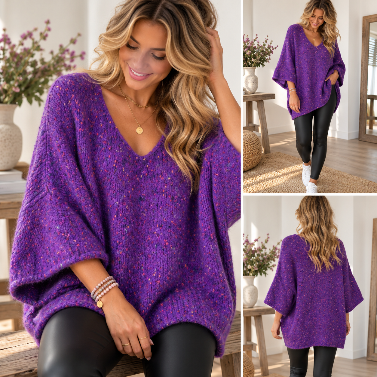 Konfetti Pullover – Lila