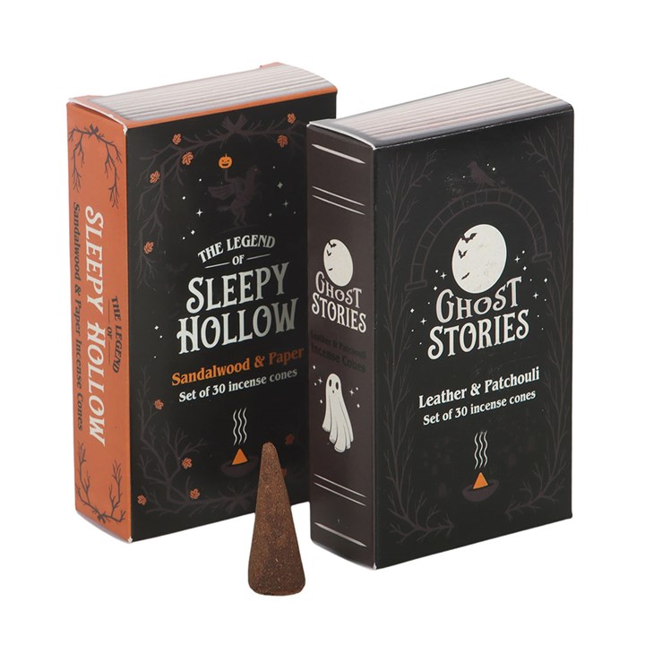 Haunted Library 2er Räucherkegel Set - Leder & Patchouli / Sandelholz & Papier