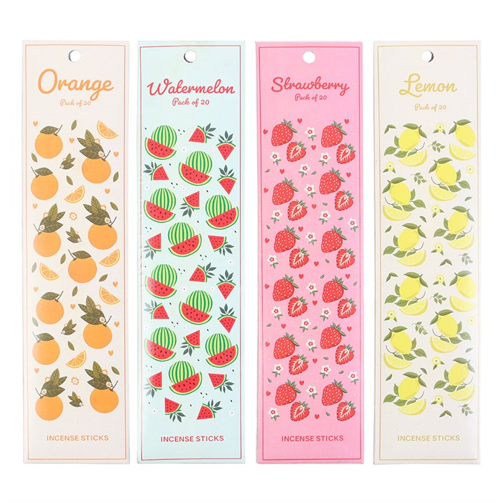 Tutti Frutti Räucherstäbchen Set - 4 fruchtige Duftvariationen