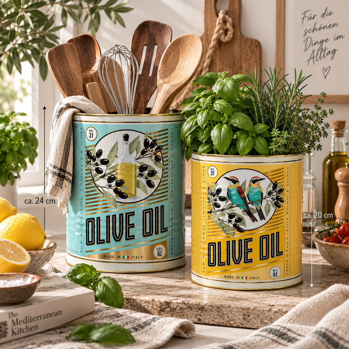 XL Aufbewahrungsdosen Olive Oil – 2er Set