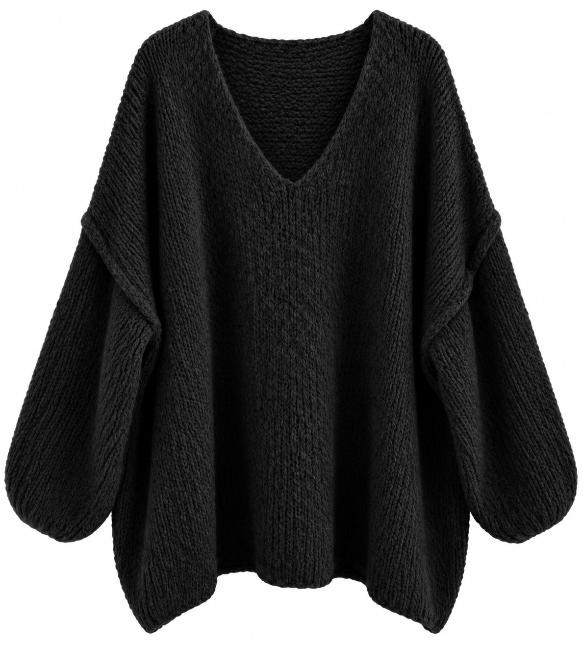 Kuscheliger Oversize Strickpullover mit Wolle