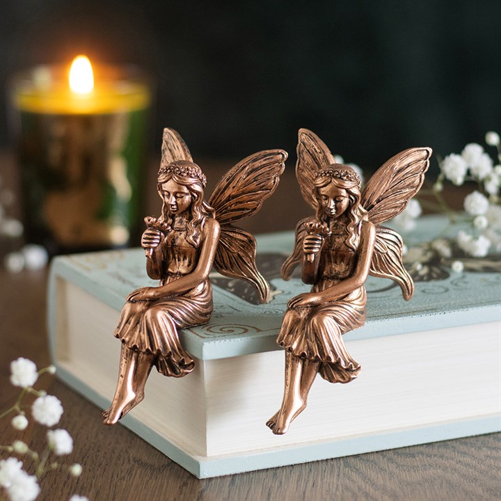 2er-Set Fairy Shelf Sitter - Feenfiguren für Regal & Ablage