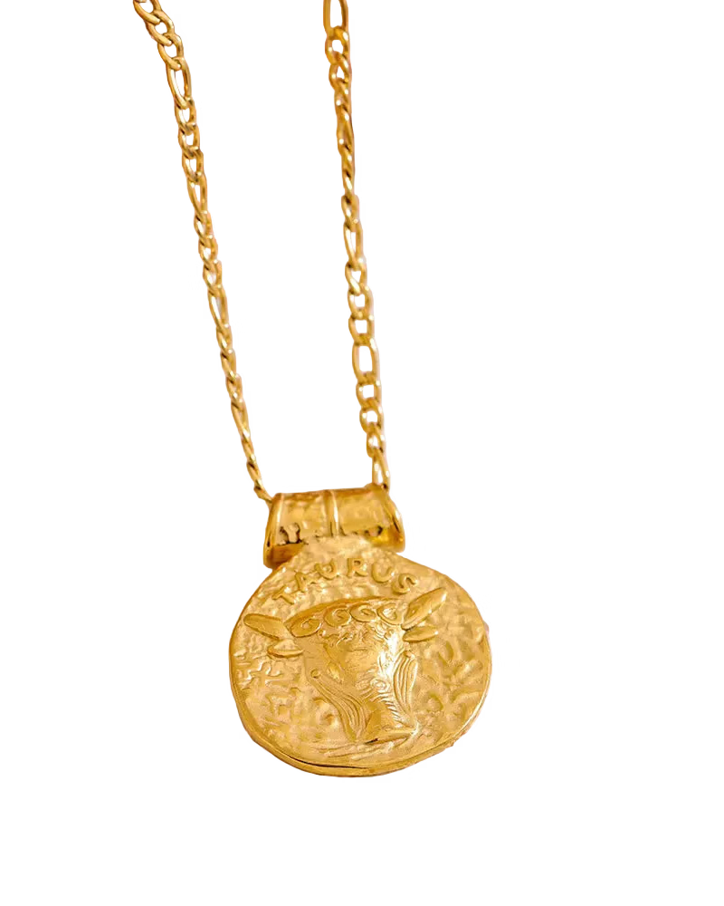 Antique Zodiac Kette – Antike Sternzeichen Halskette Gold