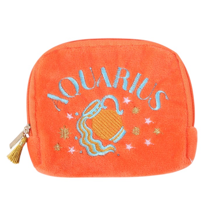 Sternzeichen Samttäschchen Wassermann ♒ – Aquarius Zodiac Velvet Pouch