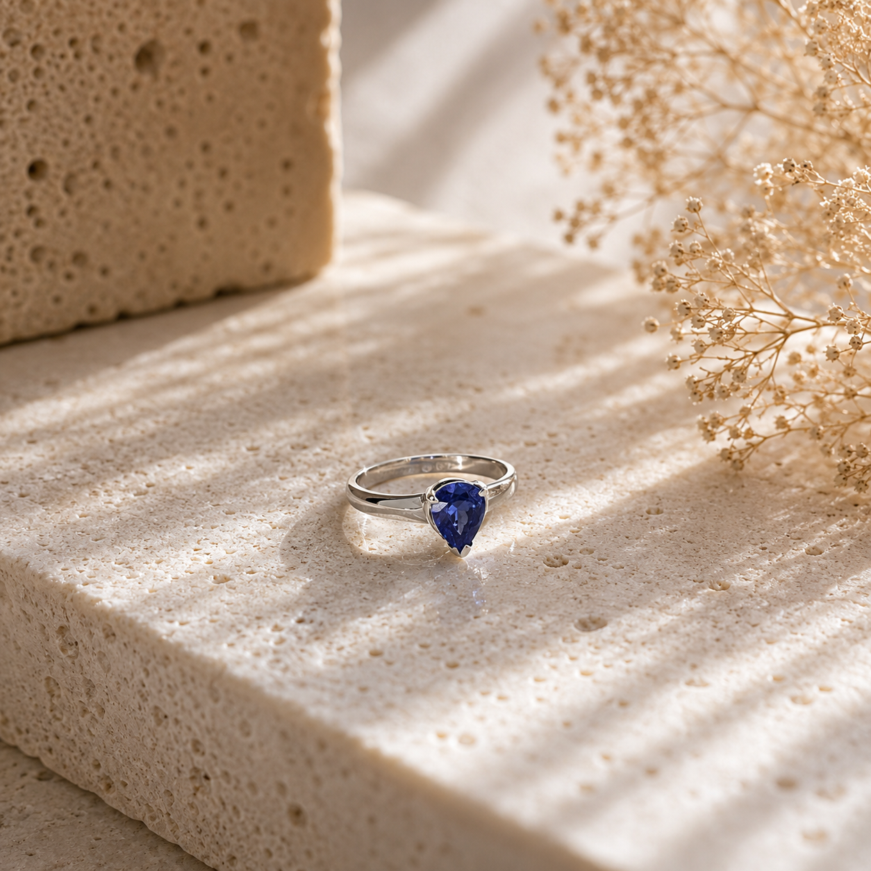 Tansanit Ring aus 925 Sterling Silber | Größe 56