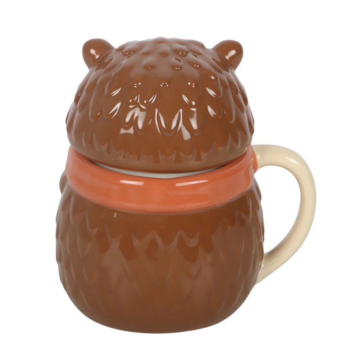 „Hazel Hedgehog“ Keramik Tasse mit Deckel im Igel Design