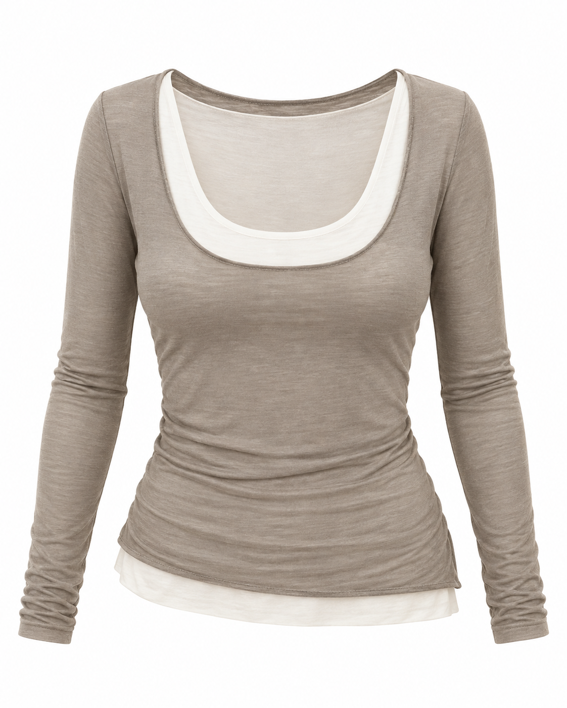 Cashmere Soft Layers – Langarmshirt mit GRATIS Top