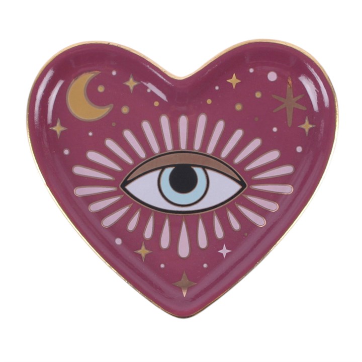 Sacred Sight – Herz Schmuckteller mit Allsehendem Auge